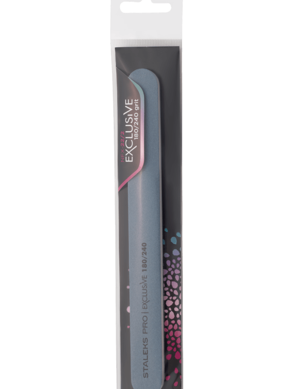 STALEKS Professional Mineral Straight Nail File EXLUSIVE 180/240 grit