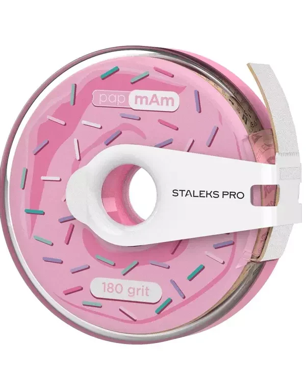 STALEKS PRO Disposable White Abrazive Tape papmAm EXPERT 180 grit in plastic case