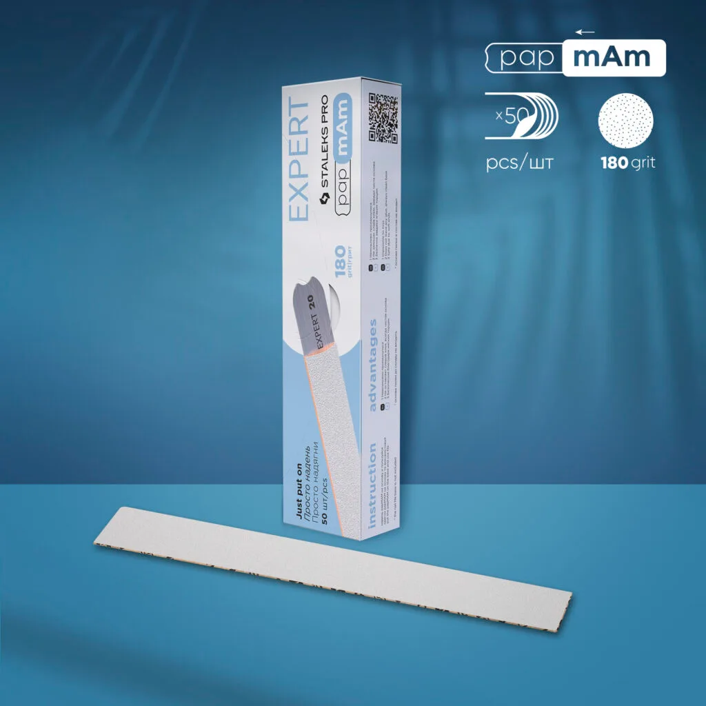 Disposable White Files papmAm Expert 22 180 grit 50pcs